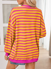 Load image into Gallery viewer, Lovelet Striped Contrast Long Sleeve Sweatshirt