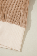 Load image into Gallery viewer, Slit Color Block Long Sleeve Sweatshirt