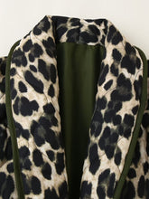 Load image into Gallery viewer, Leopard Open Front Long Sleeve Outerwear