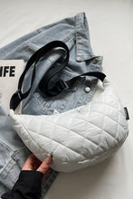 Load image into Gallery viewer, Quilted Adjustable Strap Crossbody Bag