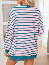 Load image into Gallery viewer, Lovelet Striped Contrast Long Sleeve Sweatshirt