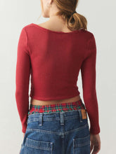 Load image into Gallery viewer, Notched Long Sleeve T-Shirt