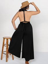 Load image into Gallery viewer, Plus Size V-Neck Wide Leg Jumpsuit