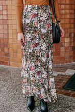 Load image into Gallery viewer, Floral Elastic Waist Maxi Skirt
