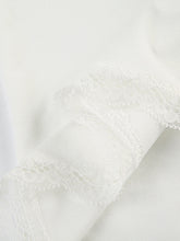 Load image into Gallery viewer, Lace Detail Sweetheart Neck Short Sleeve T-Shirt