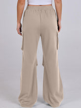 Load image into Gallery viewer, Elastic Waist Wide Leg Pants with Pockets