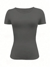 Load image into Gallery viewer, Round Neck Short Sleeve T-Shirt