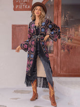 Load image into Gallery viewer, Fringe Open Front Long Sleeve Cardigan