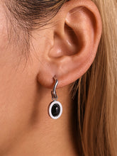 Load image into Gallery viewer, Stainless Steel Oval Drop Earrings
