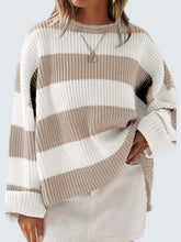 Load image into Gallery viewer, Round Neck Long Sleeve Sweater