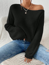 Load image into Gallery viewer, Honey Single Shoulder Long Sleeve Sweater