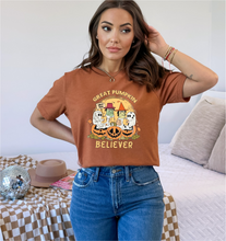 Load image into Gallery viewer, Great Pumpkin Believer Charlie Brown Tee/Crewneck