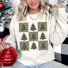 Load image into Gallery viewer, Retro Checkered Camo Christmas Tee