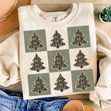 Load image into Gallery viewer, Retro Checkered Camo Christmas Tee