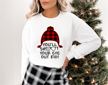 Load image into Gallery viewer, You'll Shoot Your Eye Out Kid Tee or Crewneck