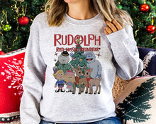 Load image into Gallery viewer, Retro Rudolph Christmas Tee or Crewneck