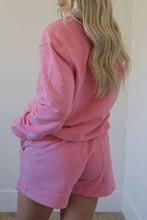 Load image into Gallery viewer, Half Zip Long Sleeve Sweatshirt and Shorts Set