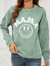 Load image into Gallery viewer, Round Neck Long Sleeve MAMA Graphic Sweatshirt