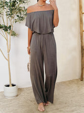 Load image into Gallery viewer, Ruffled Off-Shoulder Jumpsuit