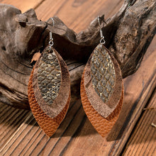 Load image into Gallery viewer, PU Leather Drop Earrings
