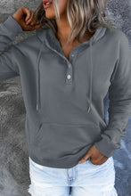 Load image into Gallery viewer, Dropped Shoulder Long Sleeve Hoodie with Pocket