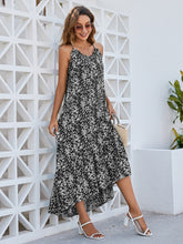 Load image into Gallery viewer, Ditsy Floral Scoop Neck Midi Cami Dress