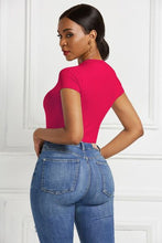 Load image into Gallery viewer, Round Neck Short Sleeve Bodysuit