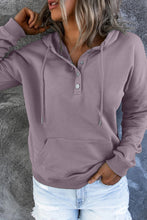 Load image into Gallery viewer, Dropped Shoulder Long Sleeve Hoodie with Pocket