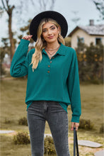 Load image into Gallery viewer, Collared Neck Long Sleeve Blouse