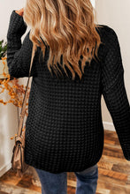 Load image into Gallery viewer, Openwork Round Neck Long Sleeve Sweater