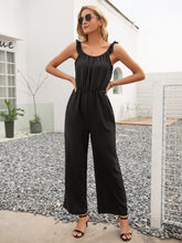 Load image into Gallery viewer, Round Neck Sleeveless Jumpsuit with Pockets