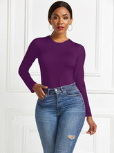 Load image into Gallery viewer, Round Neck Long Sleeve Bodysuit