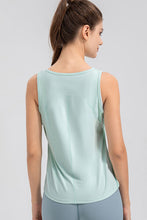 Load image into Gallery viewer, Wide Strap Round Neck Active Tank