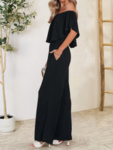 Load image into Gallery viewer, Ruffled Off-Shoulder Jumpsuit
