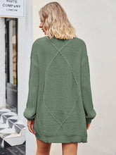 Load image into Gallery viewer, Cable-Knit Long Sleeve Cardigan