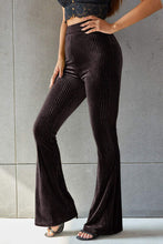 Load image into Gallery viewer, Ribbed High Waist Flare Pants