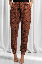 Load image into Gallery viewer, Full Size Leopard Drawstring Pocketed Pants