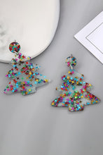Load image into Gallery viewer, Christmas Tree Acrylic Earrings