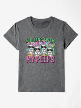Load image into Gallery viewer, CHILLING WITH MY PEEPS Round Neck T-Shirt