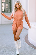Load image into Gallery viewer, Long Sleeve Round Neck Romper