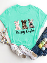 Load image into Gallery viewer, HAPPY EASTER Round Neck Short Sleeve T-Shirt