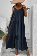 Load image into Gallery viewer, Tie-Shoulder Tiered Maxi Dress
