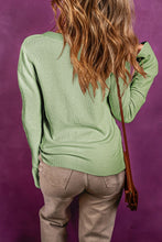 Load image into Gallery viewer, Buttoned Notched Neck Long Sleeve Top