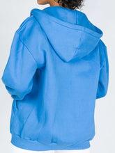 Load image into Gallery viewer, Zip-Up Drawstring Hoodie