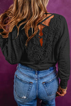 Load image into Gallery viewer, Ribbed Round Neck Long Sleeve Blouse