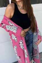 Load image into Gallery viewer, Animal Pattern Open Front Long Sleeve Cardigan