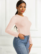 Load image into Gallery viewer, Round Neck Long Sleeve Bodysuit