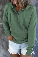 Load image into Gallery viewer, Dropped Shoulder Long Sleeve Hoodie with Pocket