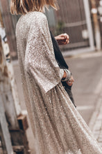 Load image into Gallery viewer, Sequin Open Front Duster Cardigan