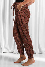 Load image into Gallery viewer, Full Size Leopard Drawstring Pocketed Pants